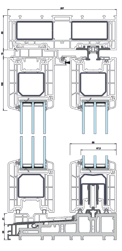 top-premidoor-88-emelotolo-metszet